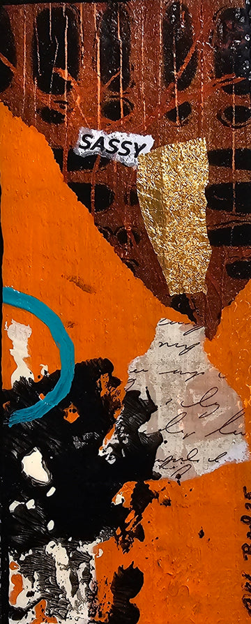 X Factor #787 Acrylic Paint on Wood Art Original