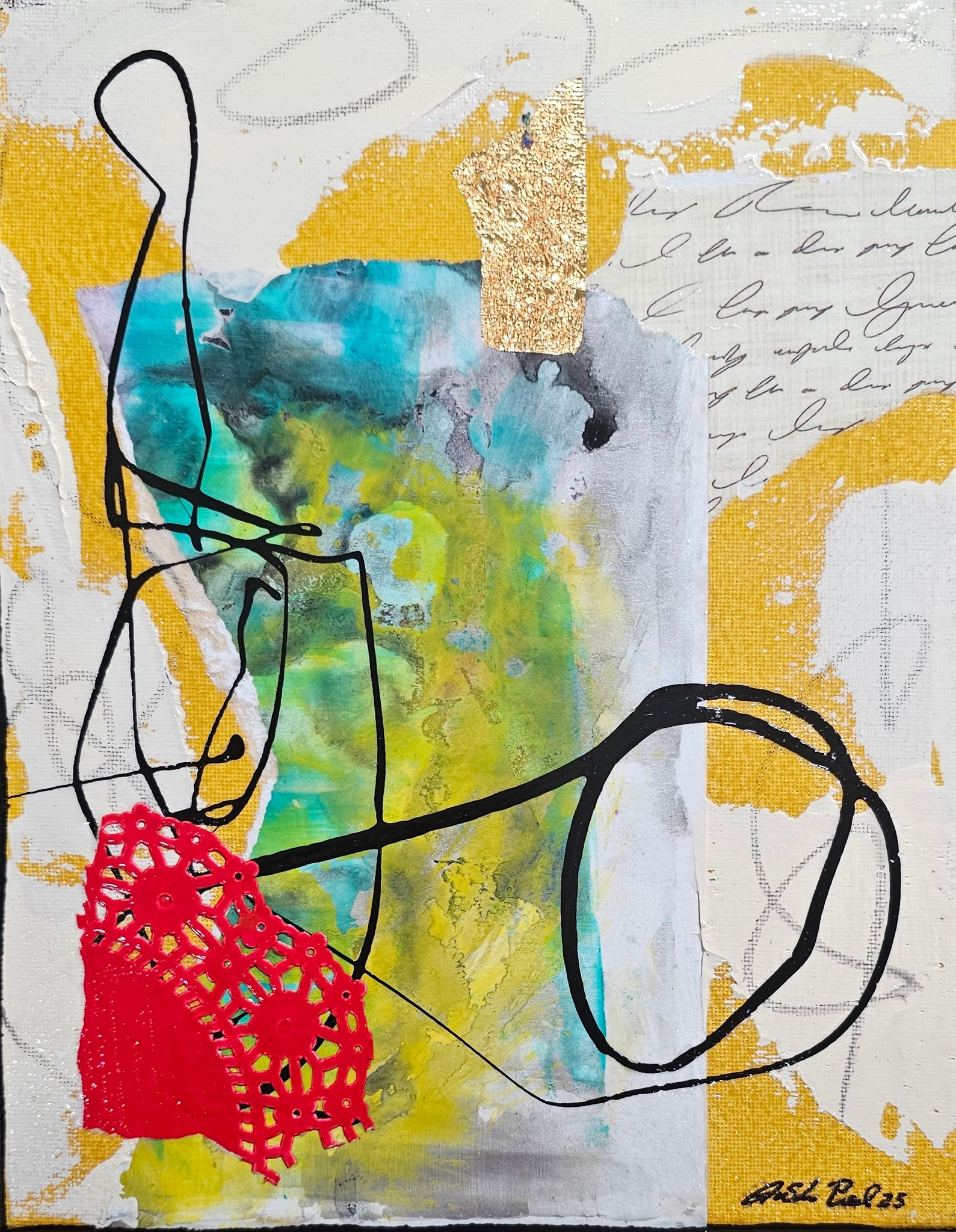 X Factor #810 Acrylic Paint on Canvas Art Original