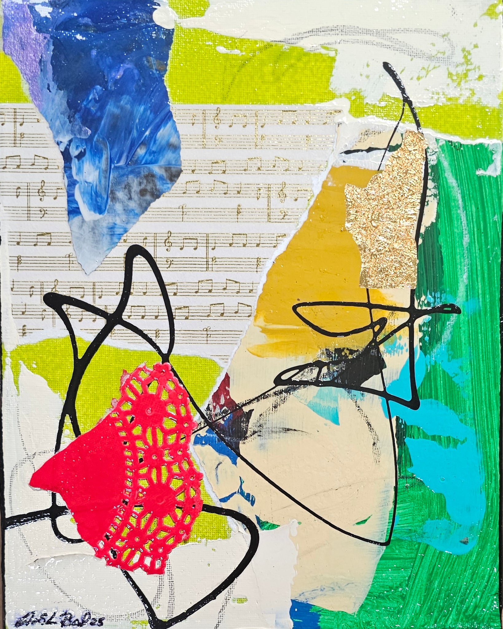 X Factor #813 Acrylic Paint on Canvas Art Original