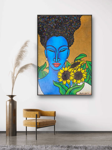 Indigo Bloom #4 | Lithograph Print