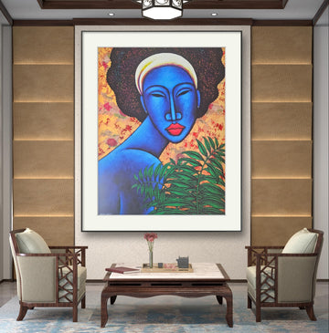 Indigo Blue #4 | Lithograph Print