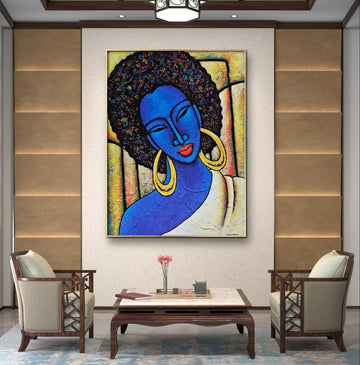 Indigo Sister | Lithograph Print