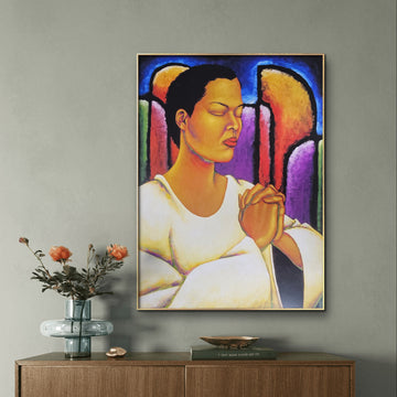 In His Presence Giclee on Canvas