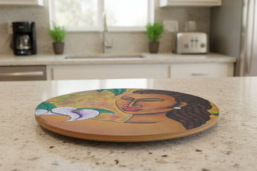 Lilies For Me #2 Decorative Bamboo Lazy Susan