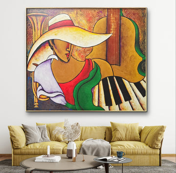 Music And Me Giclee on Canvas