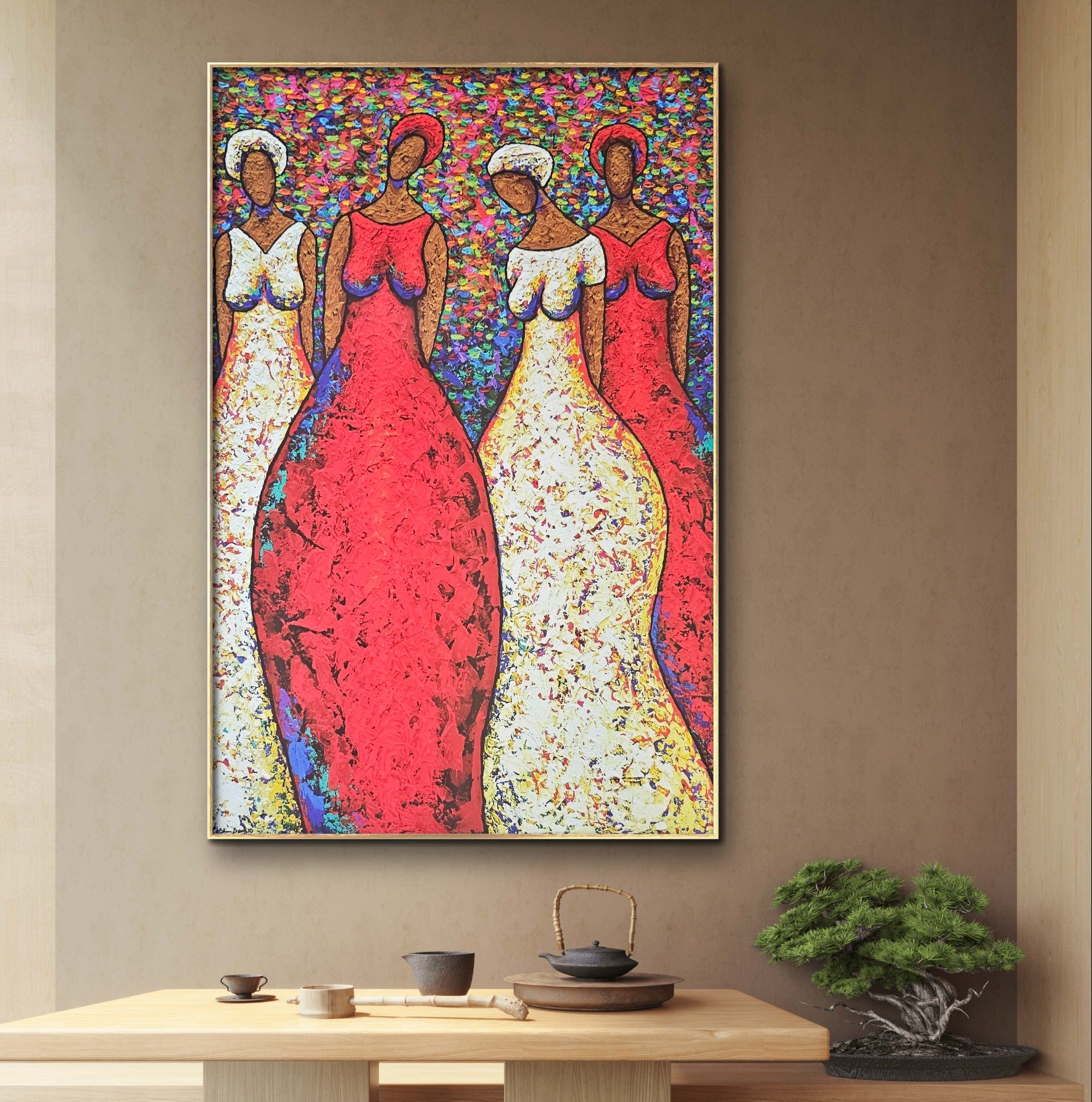 Sister Love Giclee on Canvas
