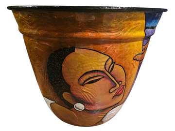 Hand Painted Floor Vase #25