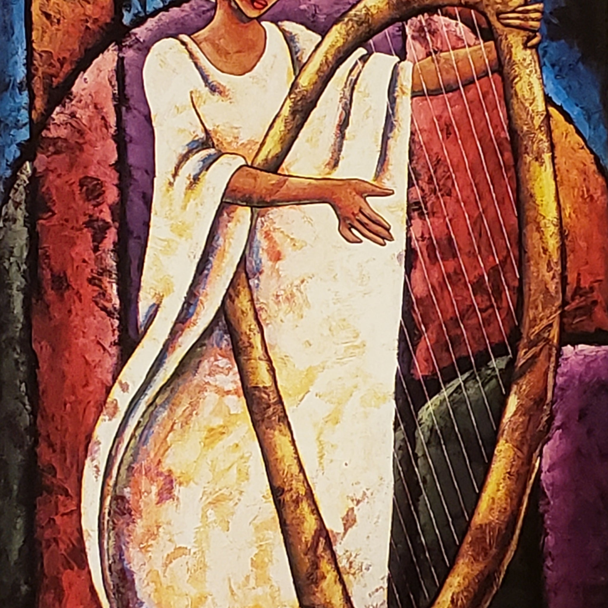 Harp | Lithograph Print