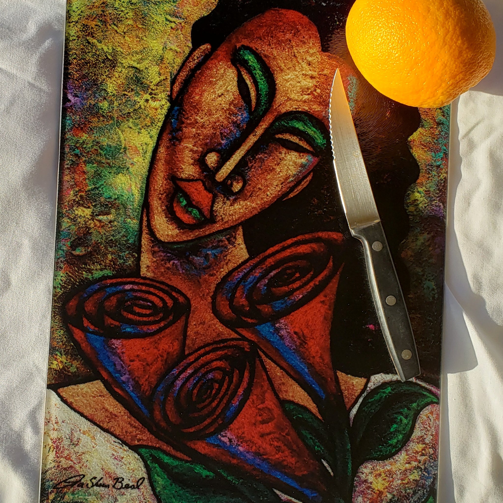 Golden Lady #7 Cutting Board