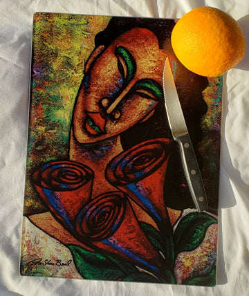 Golden Lady #7 Cutting Board