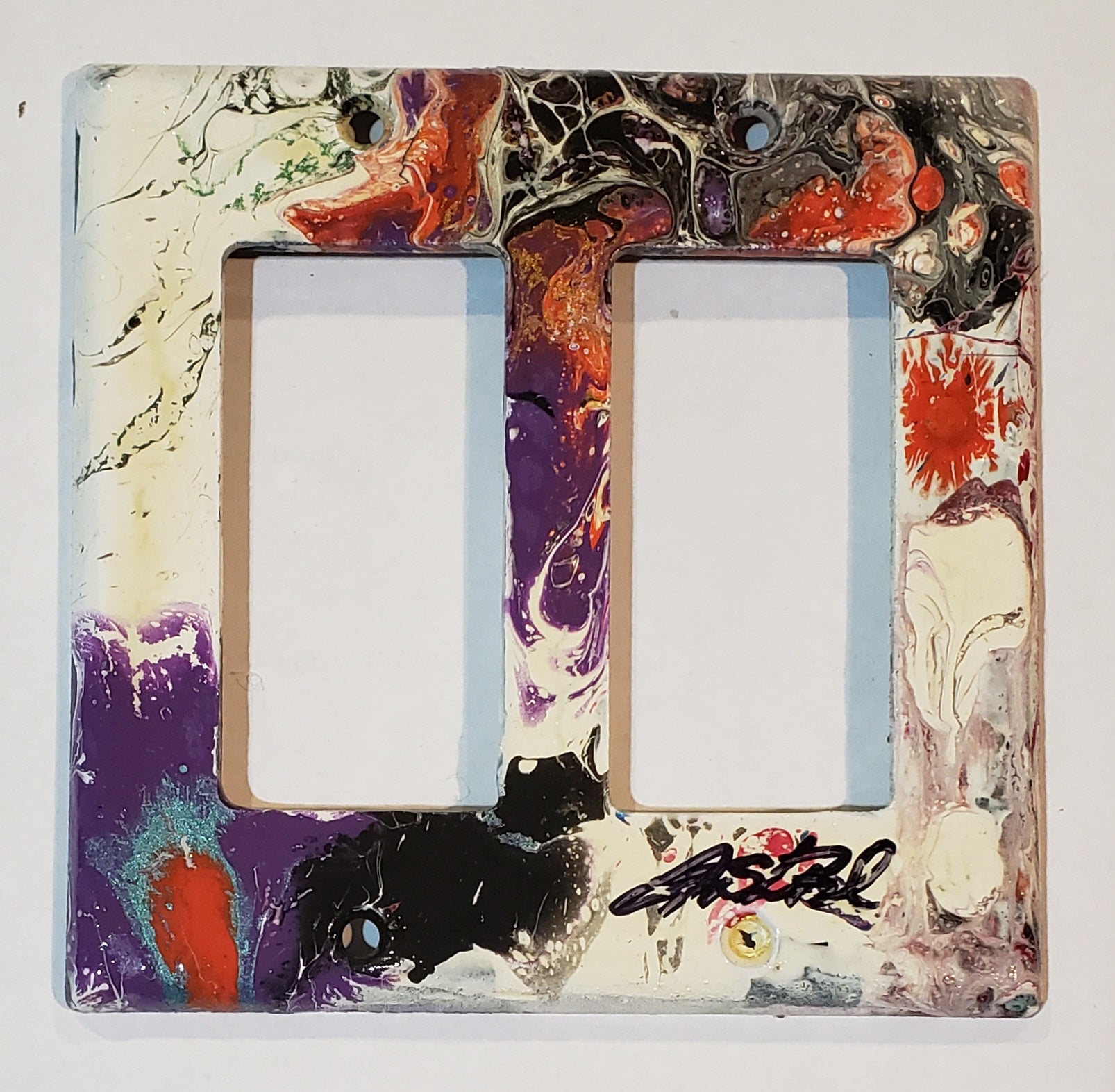 Hand Painted Light Switch Cover #9