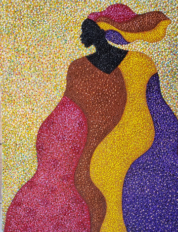 Nubian #14 Acrylic Paint on Canvas Art Original