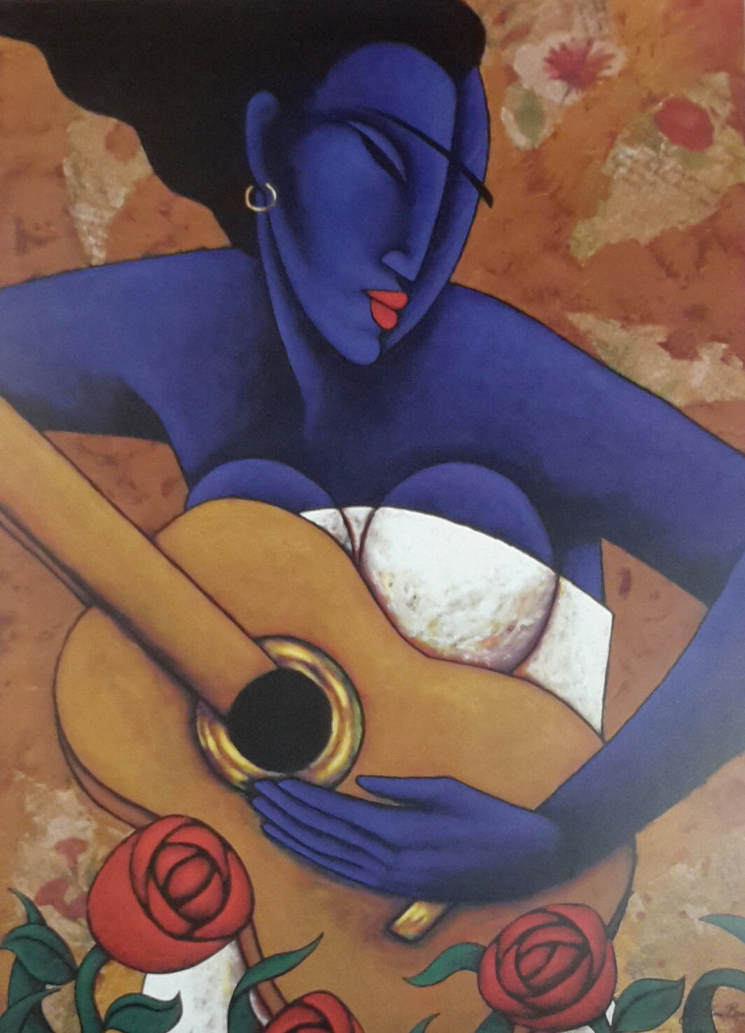 Blue Rhythm 12 x 18 Lithograph Print - LaShunBeal.com