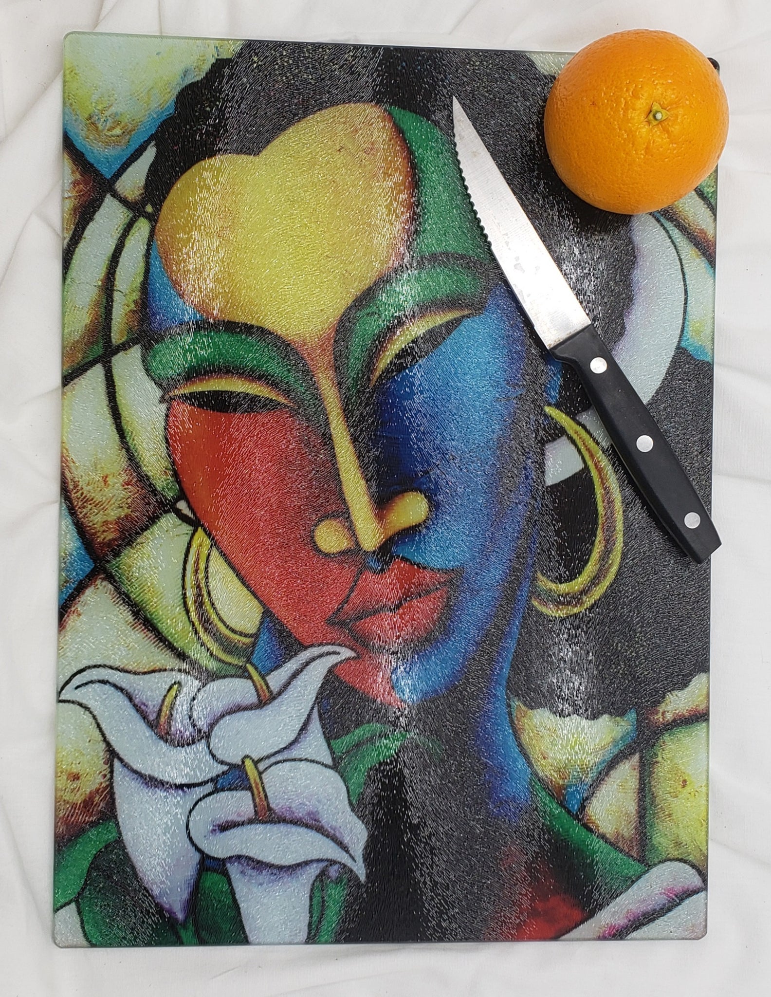 Colored Girl #21 Cutting Board