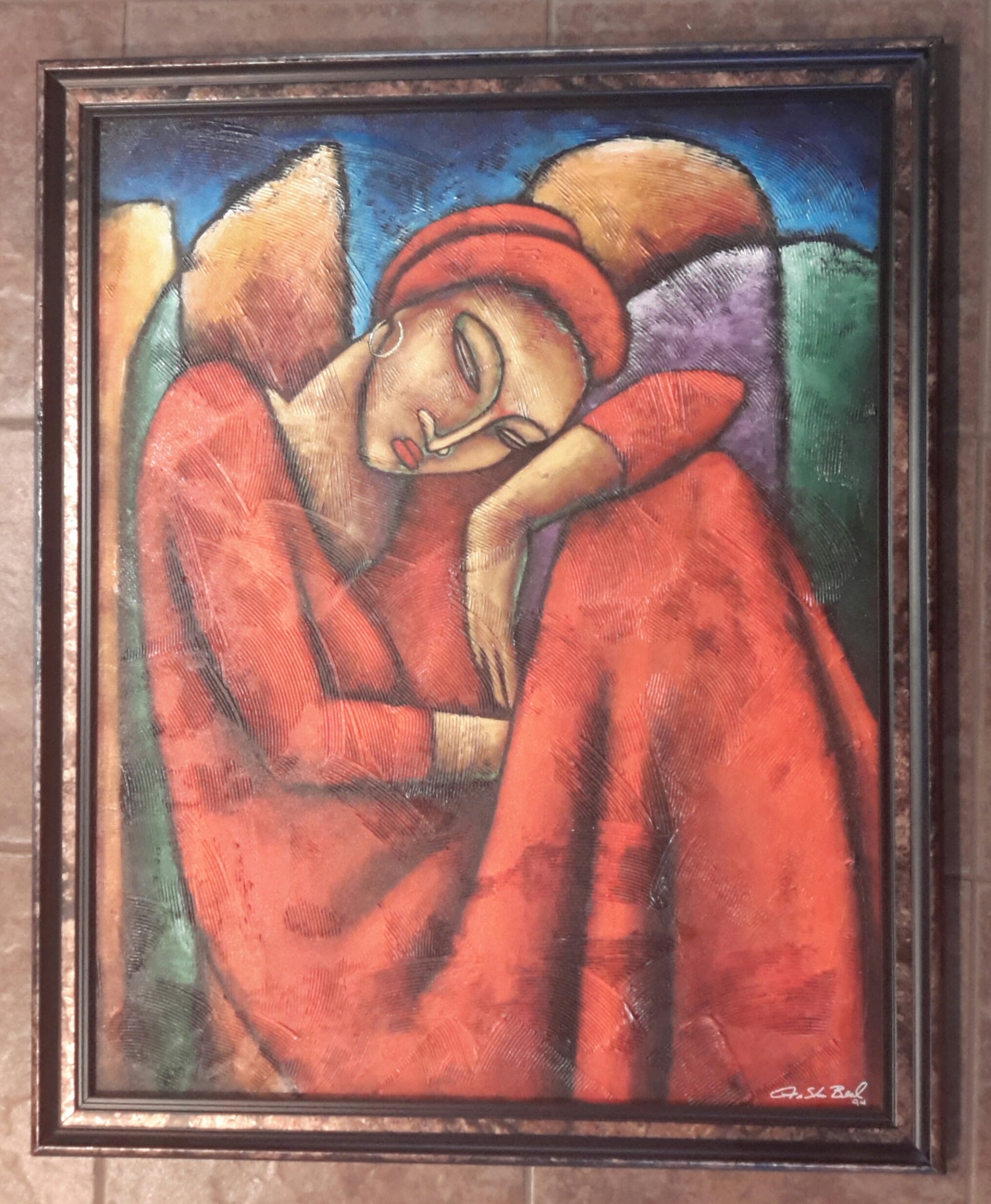 Dreaming Acrylic Paint on Canvas Framed