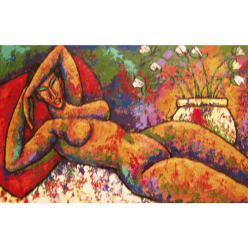 Golden Lady Giclee on Canvas