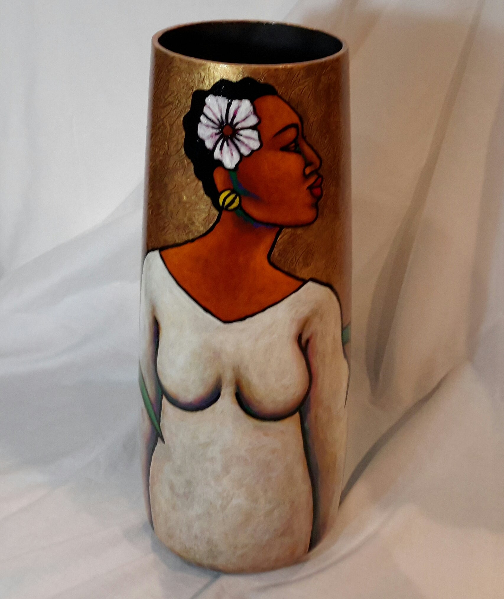 Hand Painted Vase #16