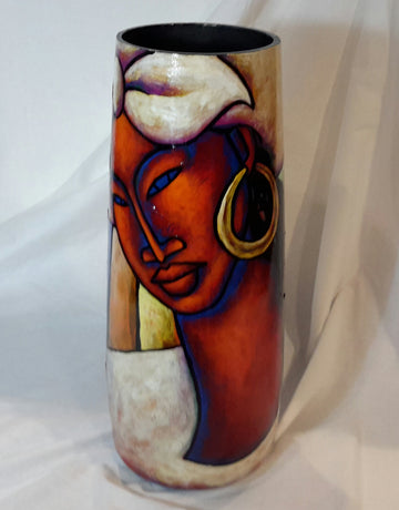 Hand Painted Vase #17