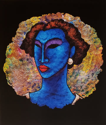 Indigo Blue #17 | Lithograph Print