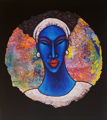 Indigo Blue #18 | Lithograph Print