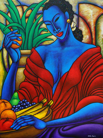 Indigo Mood #2 | Lithograph Print