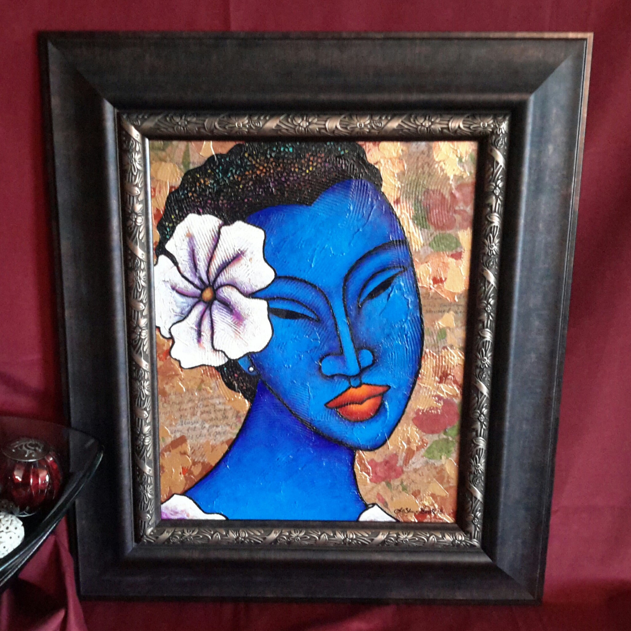 Indigo Blue #7 Acrylic Paint On Canvas Art Original - LaShunBeal.com