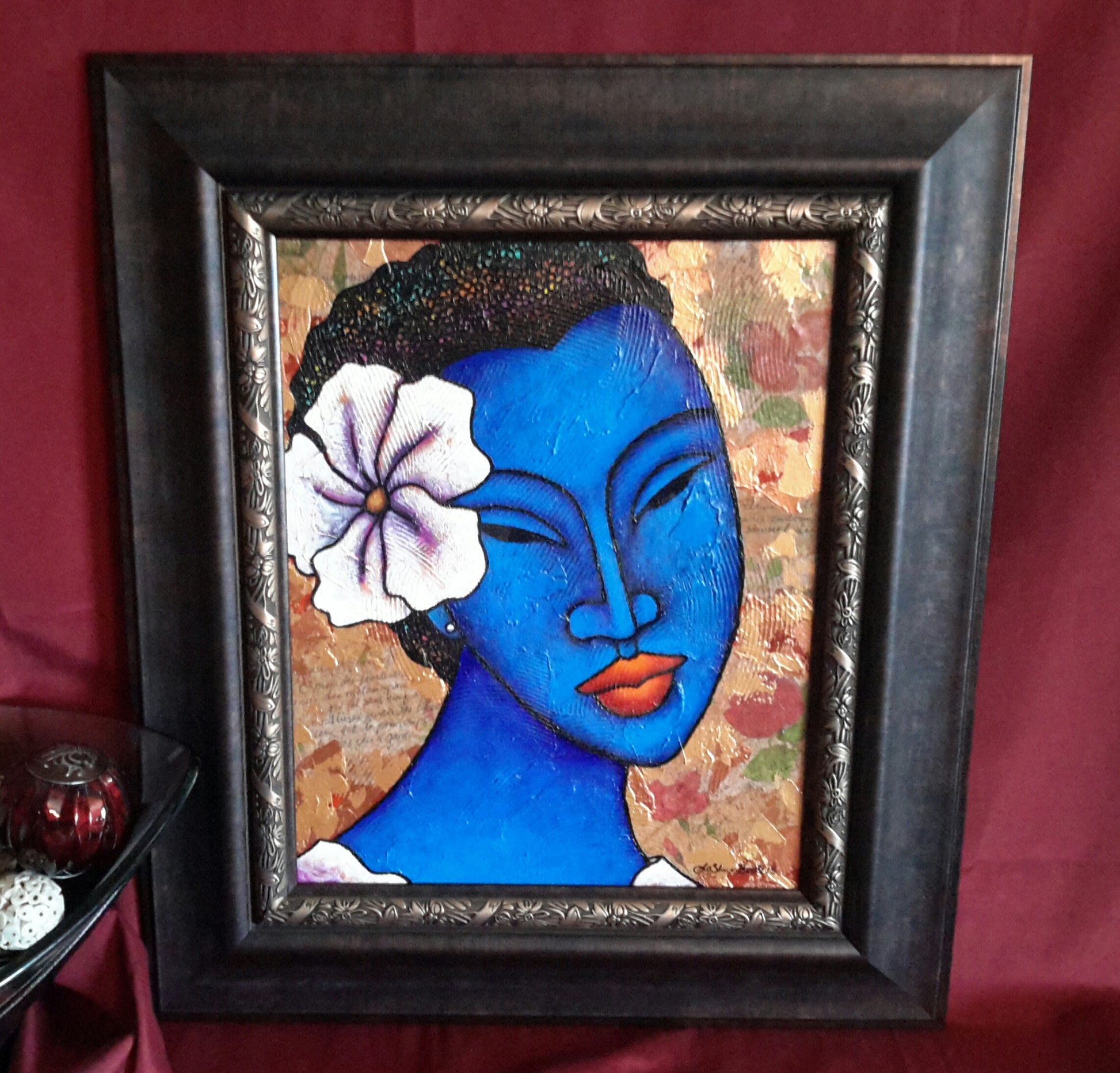 Indigo Blue #7 Acrylic Paint On Canvas Art Original - LaShunBeal.com