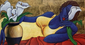 Lilies For Indigo | Lithograph Print