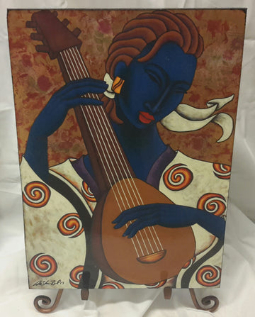Lily In The City Art Plaque