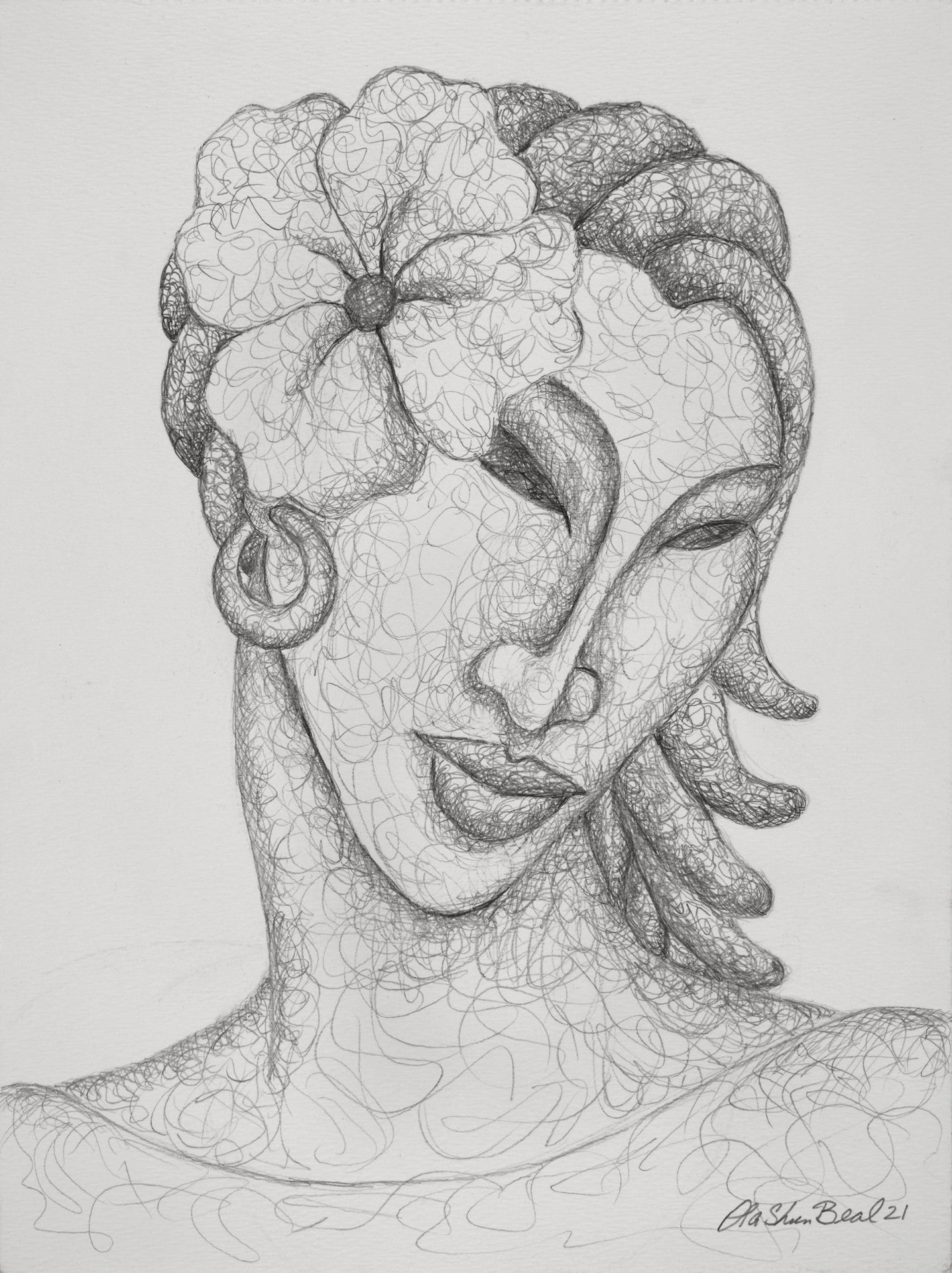 Loving Me #2 Original Art Drawing