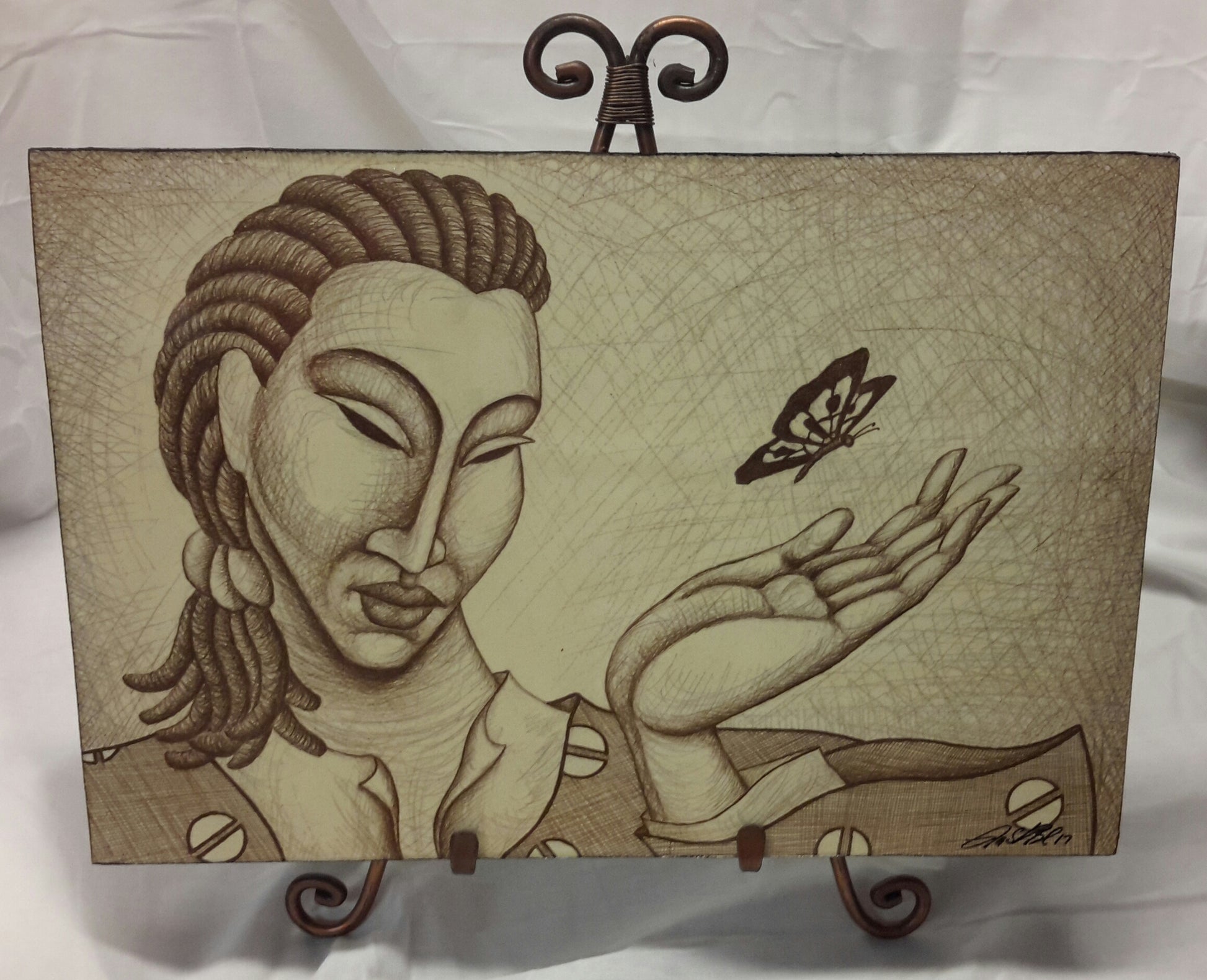 Madame Butterfly Wall Art Plaque - Lashunbeal.com