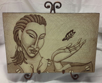 Madame Butterfly Art Plaque