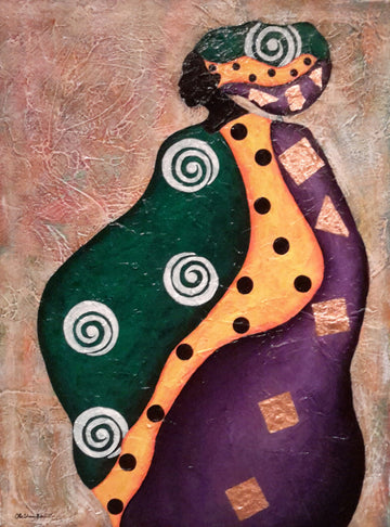 Nubian #22 Acrylic Paint on Canvas Art Original