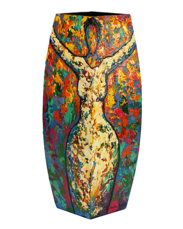 Hand Painted Wooden Vase #1 - LaShunBeal.com