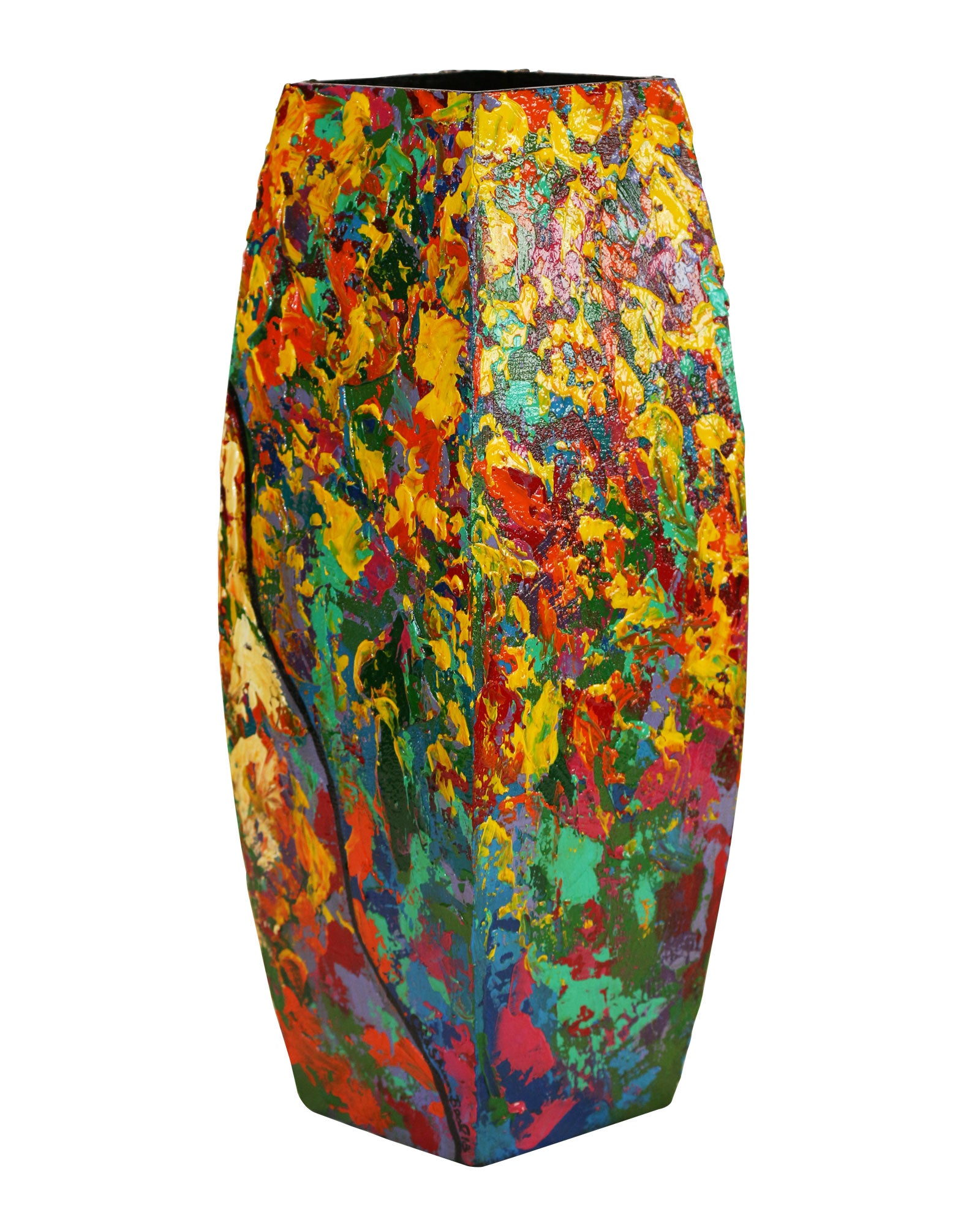 Hand Painted Wooden Vase #2 - LaShunBeal.com