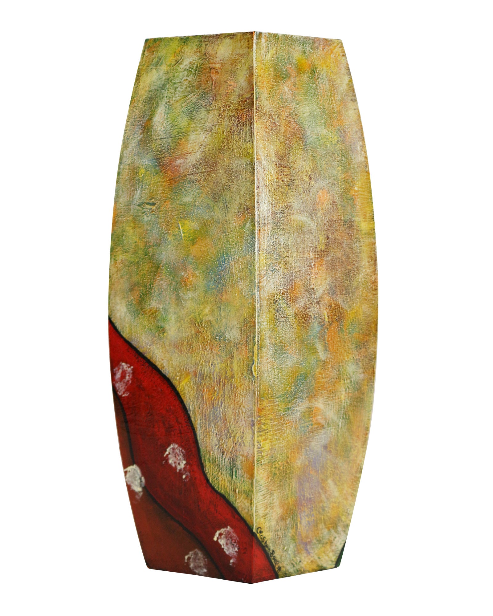 Hand Painted Wooden Vase #5 - LaShunBeal.com
