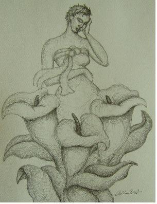 Lily Dream Original Art Drawing