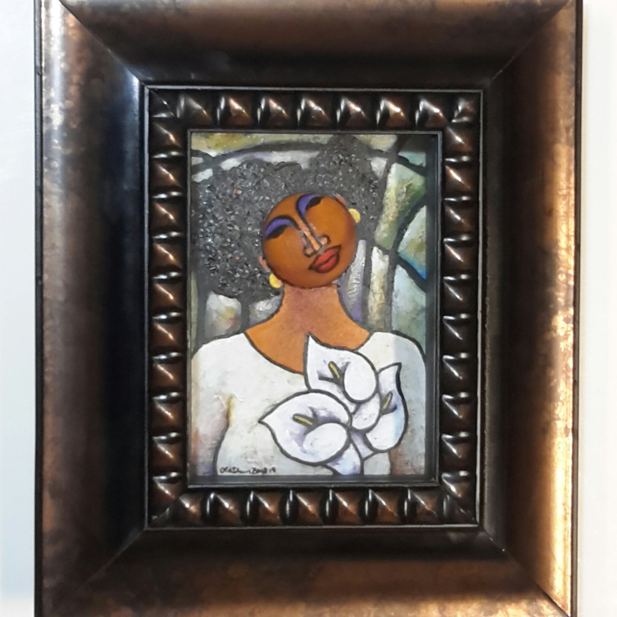 Queen #33 Mixed Media Original Framed