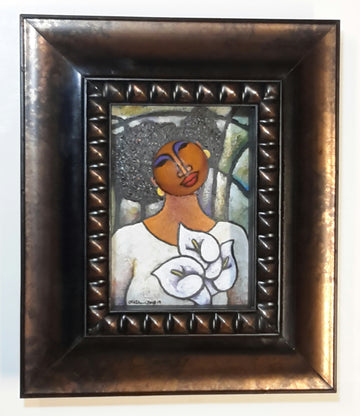 Queen #33 Mixed Media Original Framed