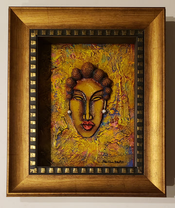 Queen #41 Clay Art Framed Original