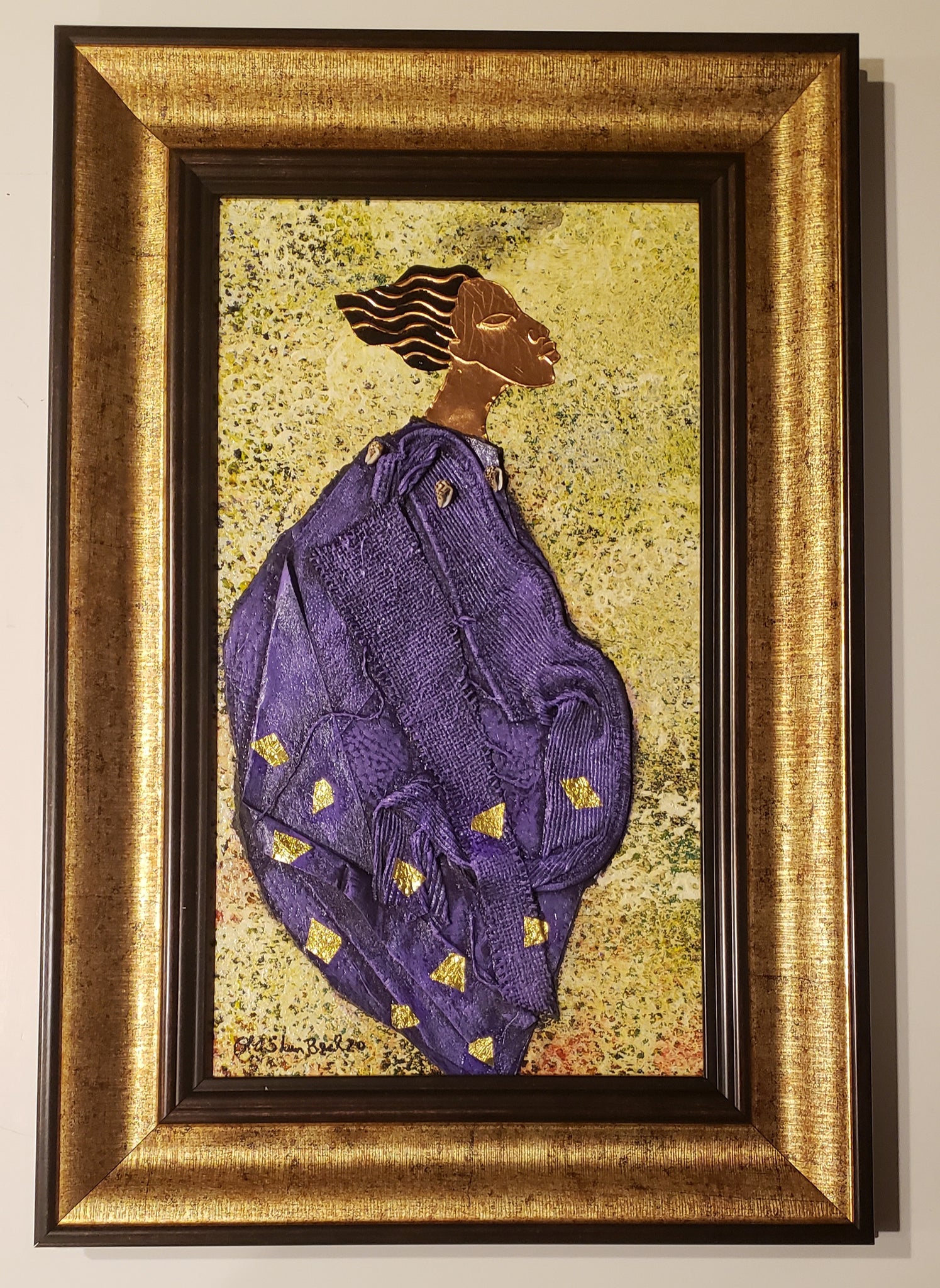 Queen #60 Mixed Media Original Framed