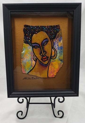 Queen #67 Clay Art Framed Original