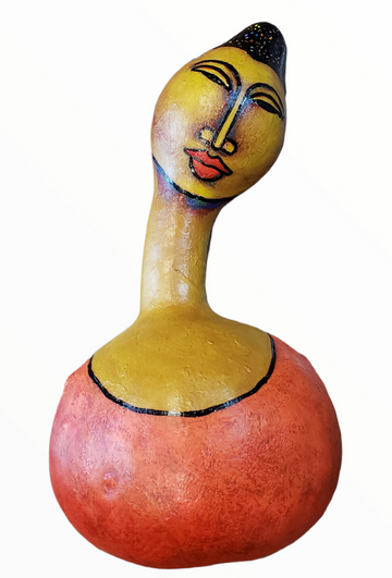 Queen #78 Acrylic Paint on Gourd Art Original