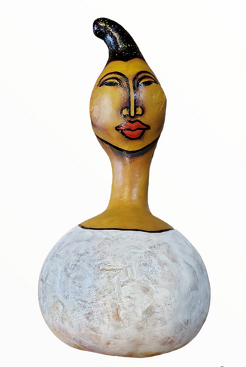 Queen #79 Acrylic Paint on Gourd Art Original