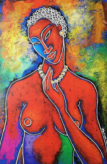 Red Nude #5 | Lithograph Print