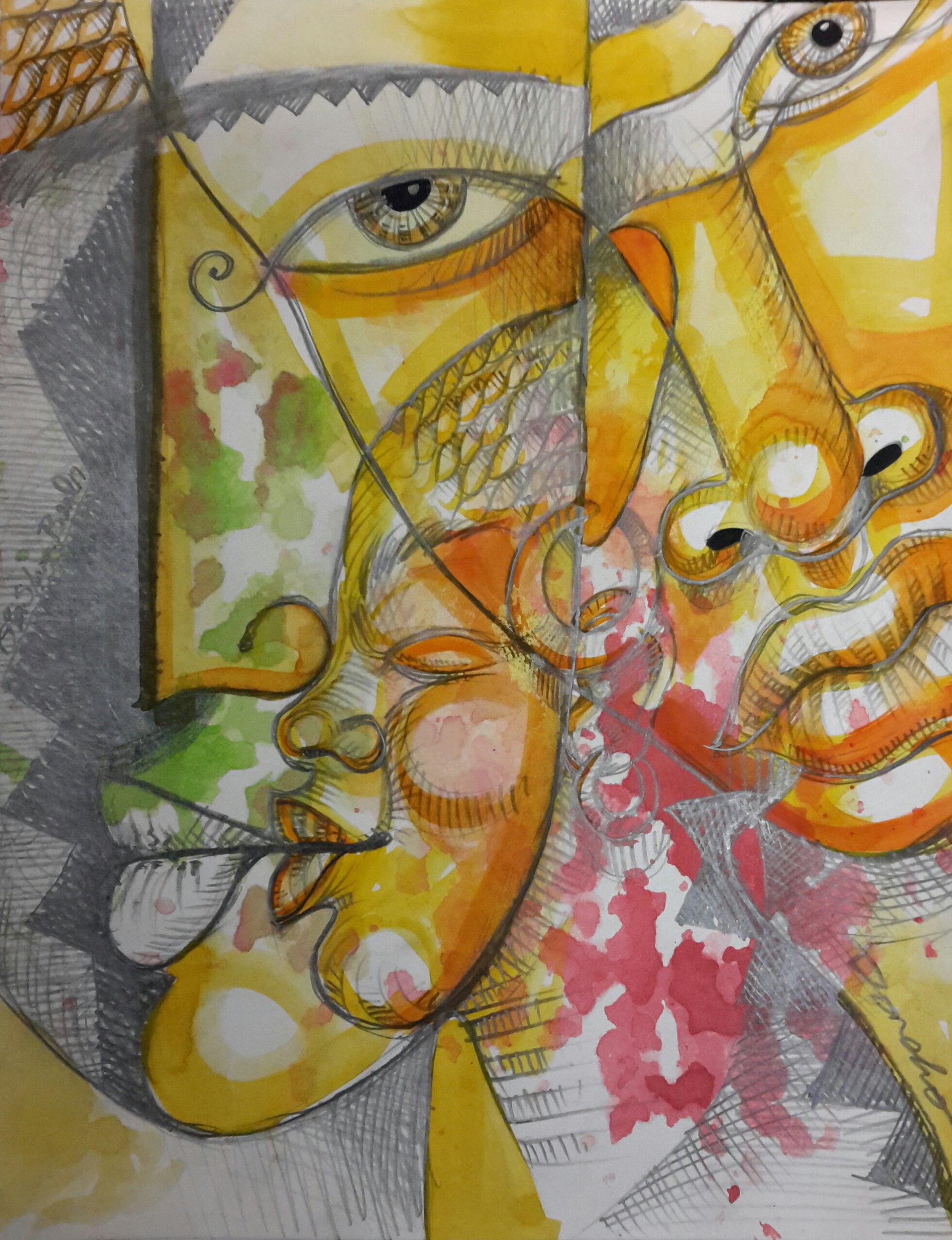 Sister To Sister Original Art Drawing - LaShunBeal.com