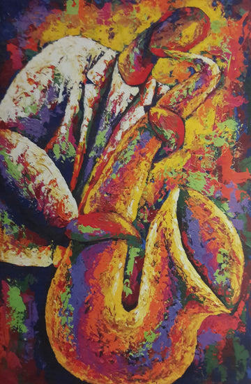 Smooth Sax | Lithograph Print