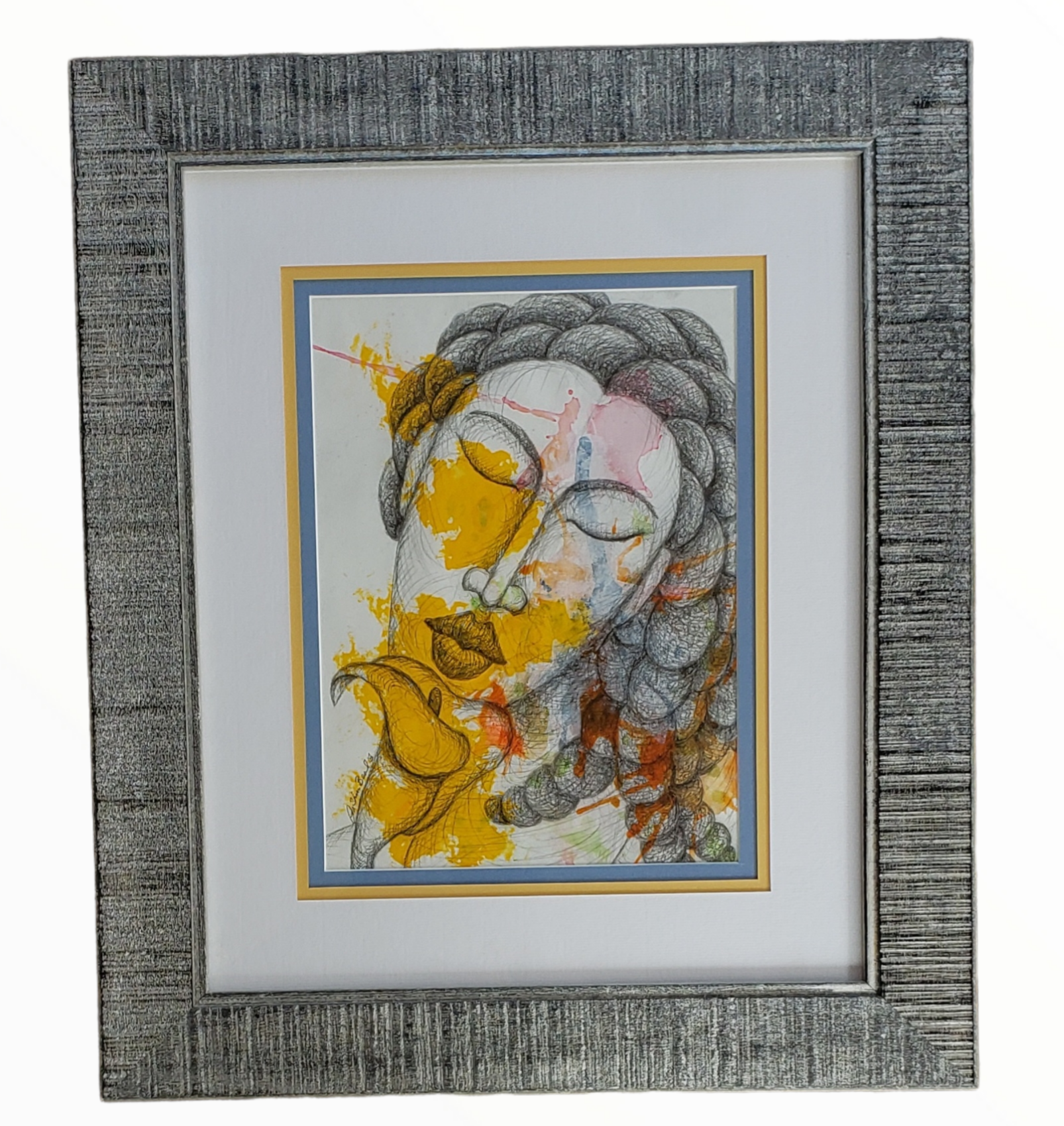 Suzette Original Art Drawing Framed