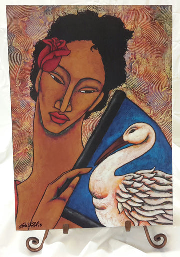 Swan Art Plaque