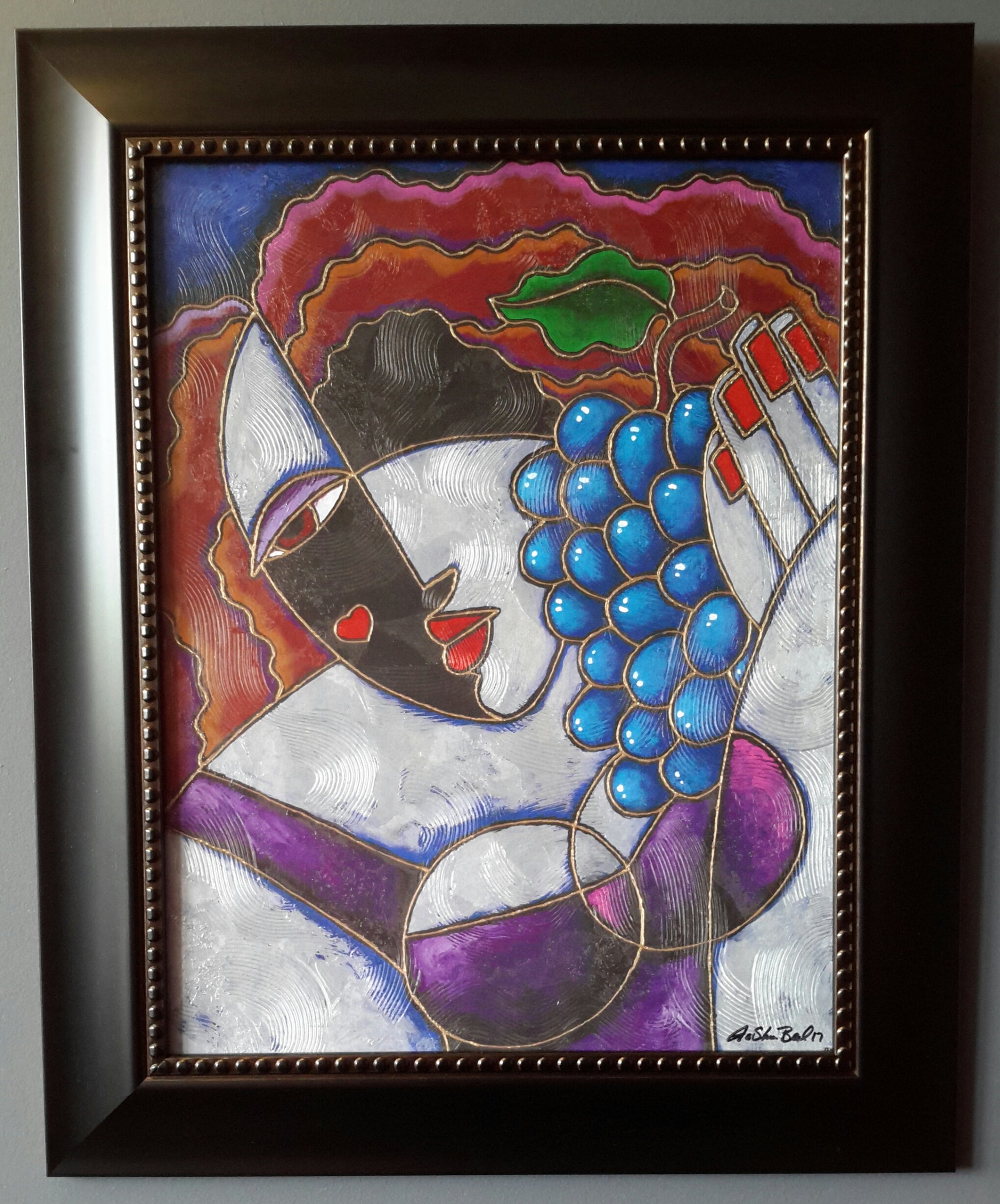 Sweet Grapes Framed Art - Lashunbeal.com